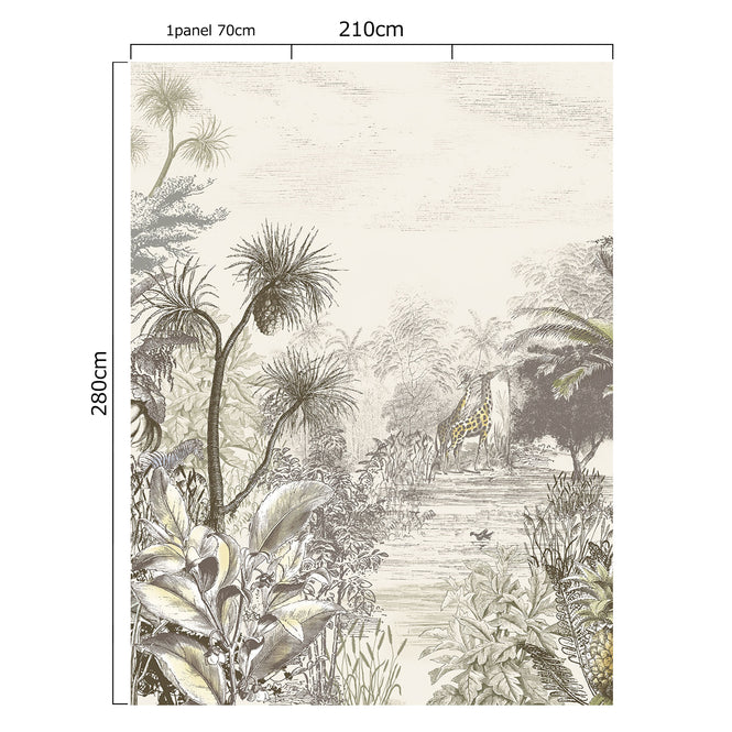 Eijffinger / SKIN / GIRAFFE NATURAL 300620【3パネル1セット】