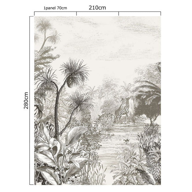 Eijffinger / SKIN / GIRAFFE GREY 300621【3パネル1セット】