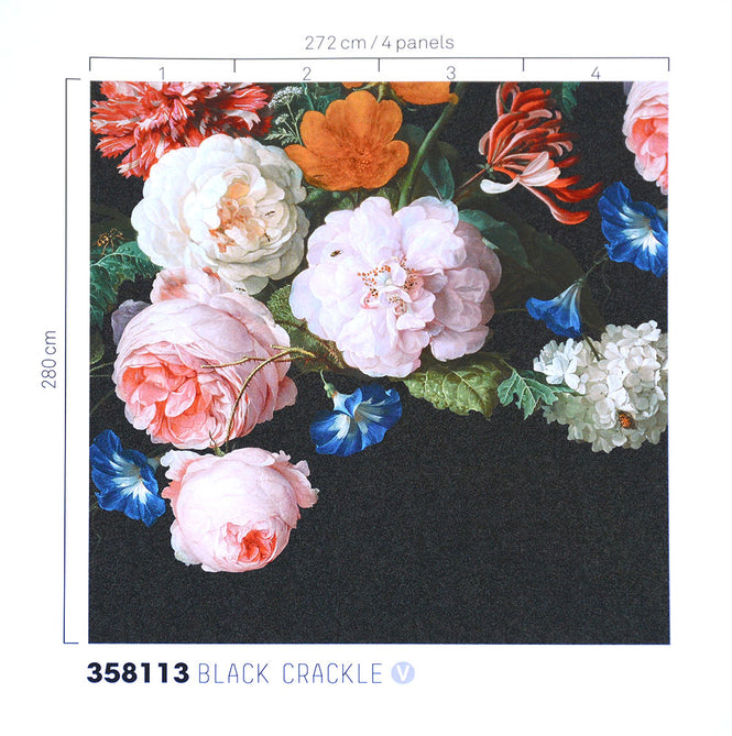 Eijffinger / MASTERPIECE / DUTCH MASTERS(BLACK CRACKLE) / 358113【4パネル1セット】