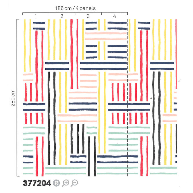 Eijffinger / STRIPES+ / 377204 【4パネル1セット】