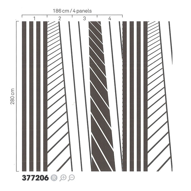 Eijffinger / STRIPES+ / 377206 【4パネル1セット】