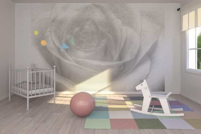 PHOTOWALL / High Key Rose - b/w (e1586)