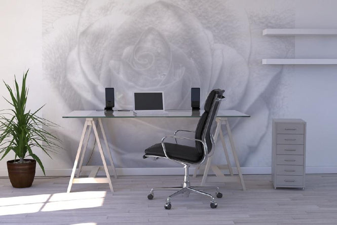 PHOTOWALL / High Key Rose - b/w (e1586)