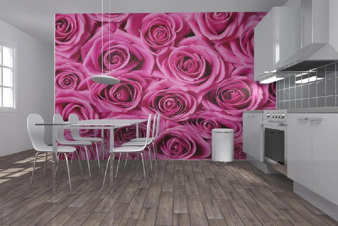 PHOTOWALL / Roses - Pink (e19095)