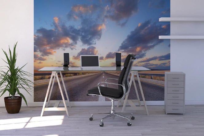 PHOTOWALL / Road under Dramatic Sky (e19099)