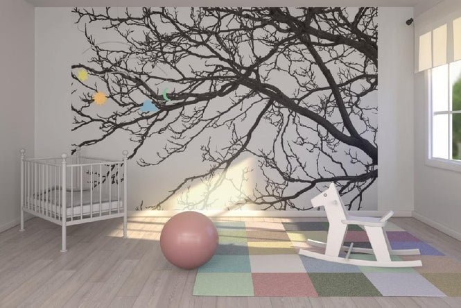 PHOTOWALL / Black and White Tree (e19110)