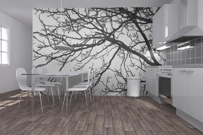 PHOTOWALL / Black and White Tree (e19110)