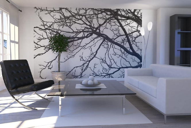 PHOTOWALL / Black and White Tree (e19110)