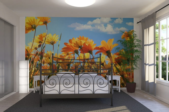 PHOTOWALL / Spring Orange and Yellow Wildflowers (e19114)