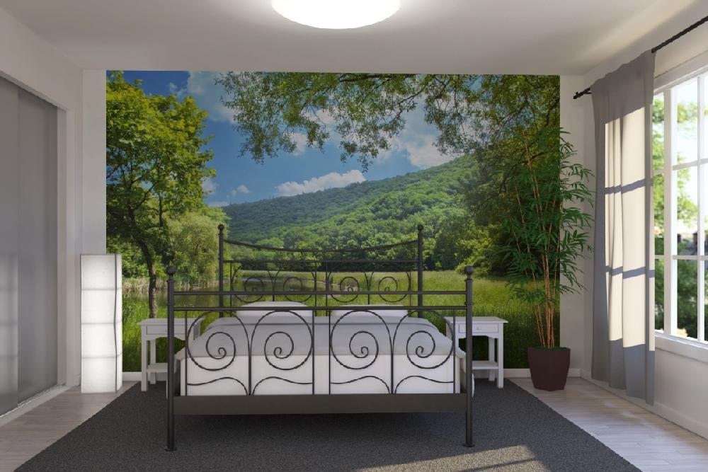 PHOTOWALL / Summer Landscape with River (e19156) | 輸入壁紙