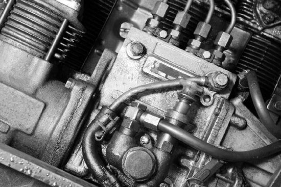 PHOTOWALL / Car Engine - Monochrome (e19184)