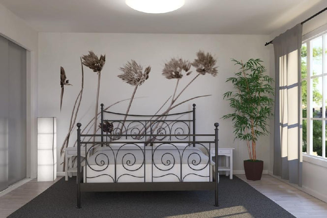 PHOTOWALL / Lovely Flowers - Sepia (e6292)