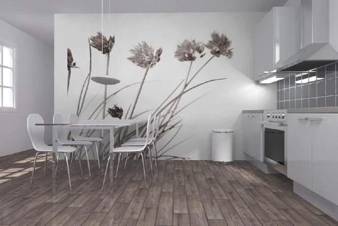 PHOTOWALL / Lovely Flowers - Sepia (e6292)