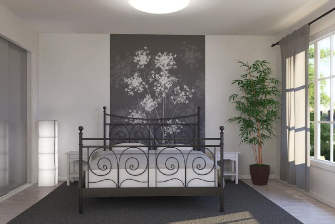 PHOTOWALL / Dandelions - Grey (e6293)