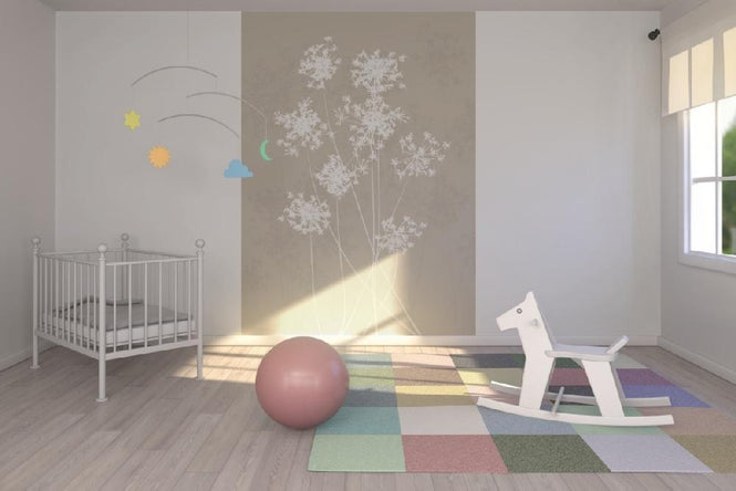 PHOTOWALL / Dandelions - Beige (e6294)