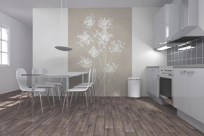 PHOTOWALL / Dandelions - Beige (e6294)