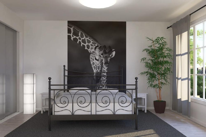 PHOTOWALL / Giraffes - b/w (e6346)
