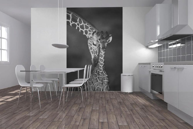 PHOTOWALL / Giraffes - b/w (e6346)