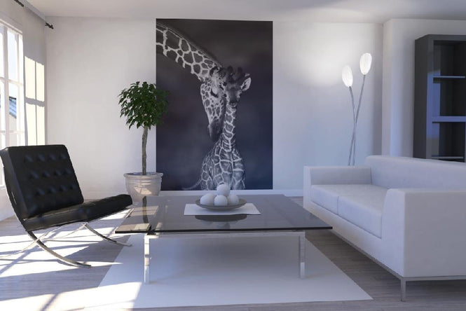 PHOTOWALL / Giraffes - b/w (e6346)