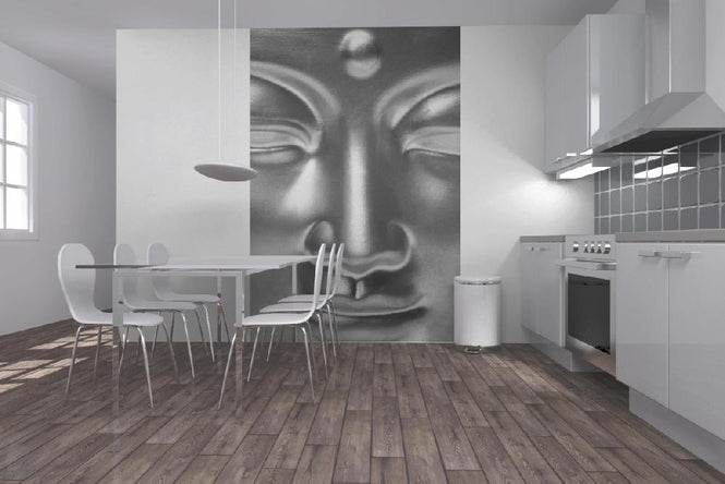 PHOTOWALL / Golden Buddha Close Up - b/w (e6418)