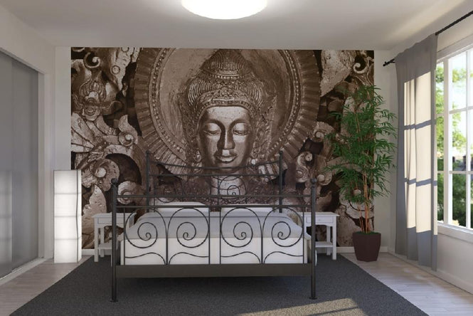 PHOTOWALL / Buddha - Luang Prabang - Sepia (e9045)
