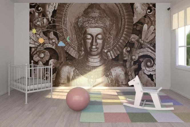PHOTOWALL / Buddha - Luang Prabang - Sepia (e9045)
