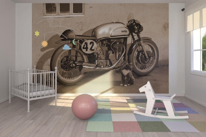 PHOTOWALL / Two Manx Cats - Sepia (e12014)