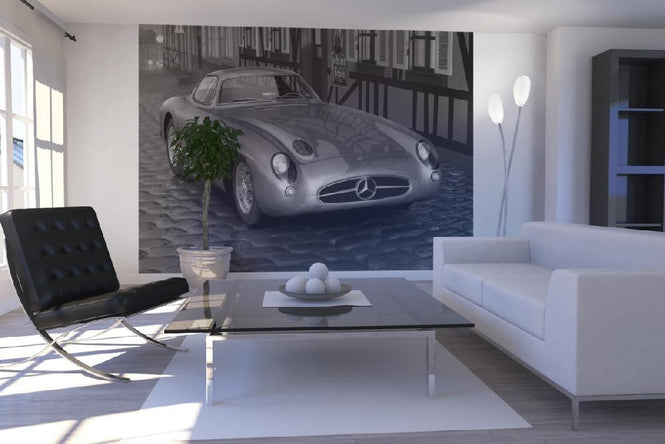 PHOTOWALL / Mercedes 300 SLR - b/w (e12080)