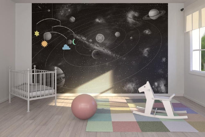 PHOTOWALL / Solar System - b/w (e10035)