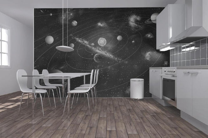 PHOTOWALL / Solar System - b/w (e10035)