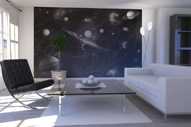 PHOTOWALL / Solar System - b/w (e10035)