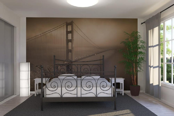 PHOTOWALL / Golden Gate - Sepia (e10045)