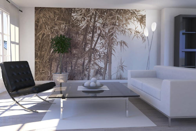 PHOTOWALL / Beautiful Bamboo - Sepia (e10063)