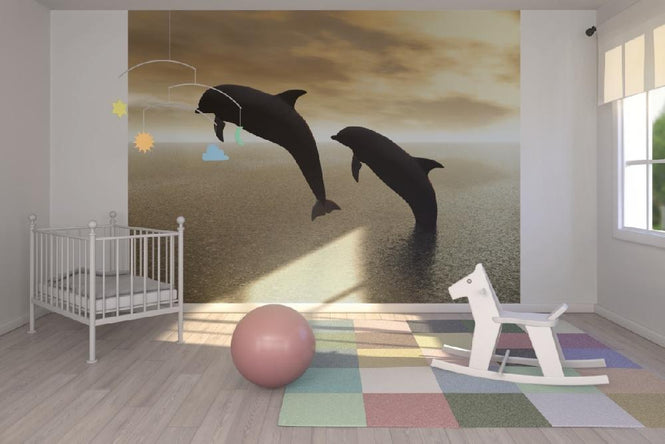 PHOTOWALL / Dolphin Silhouettes (e10064)