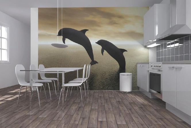 PHOTOWALL / Dolphin Silhouettes (e10064)