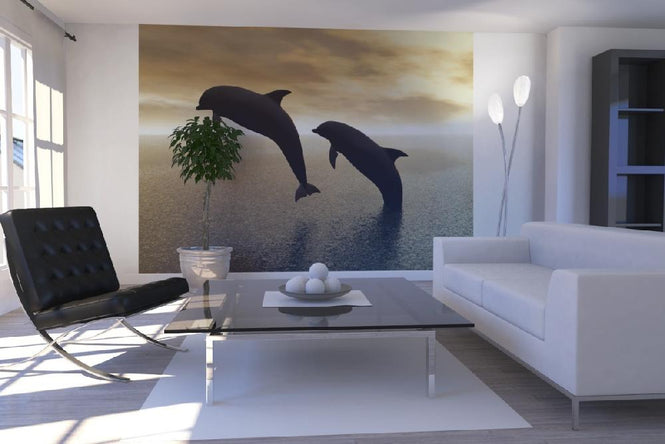PHOTOWALL / Dolphin Silhouettes (e10064)