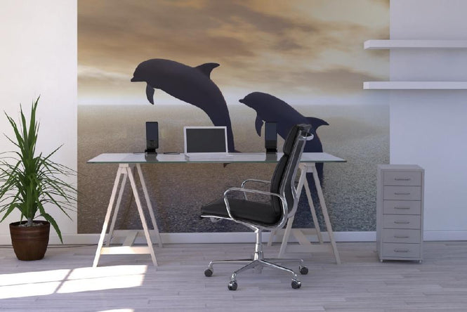 PHOTOWALL / Dolphin Silhouettes (e10064)