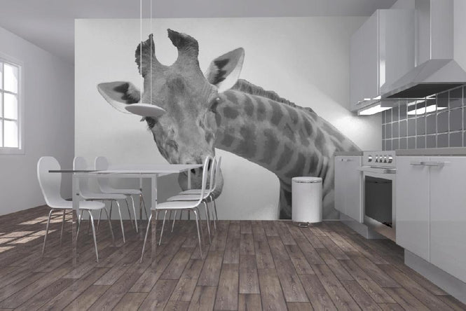 PHOTOWALL / Giraffe - b/w (e10076)