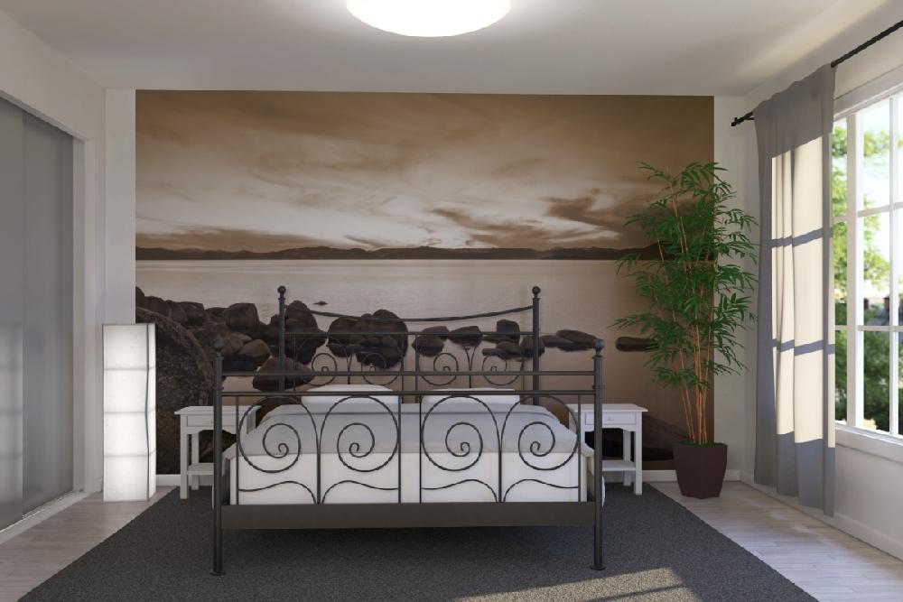 PHOTOWALL / Lake Tahoe - Sepia (e10084) | 輸入壁紙専門店 WALPA