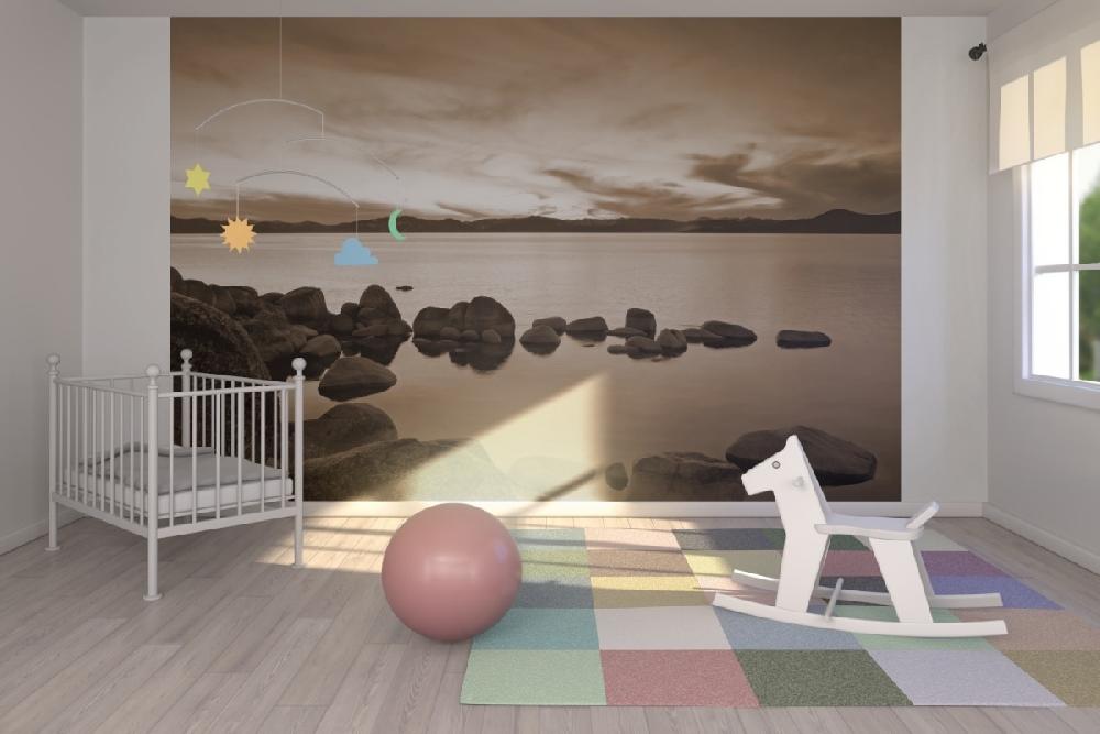 PHOTOWALL / Lake Tahoe - Sepia (e10084) | 輸入壁紙専門店 WALPA