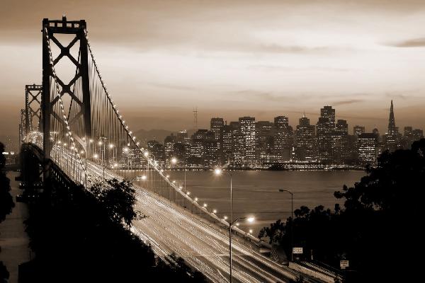 PHOTOWALL / San Francisco - Sepia (e10090)