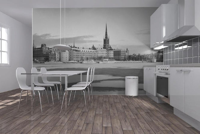 PHOTOWALL / Winter in Stockholm - b/w (e10105)