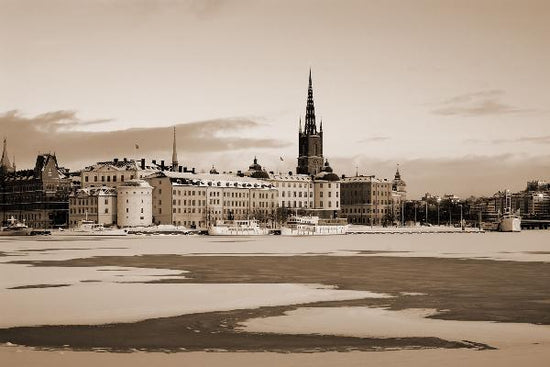 PHOTOWALL / Winter in Stockholm - Sepia (e10106)