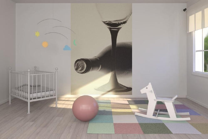 PHOTOWALL / Grainy Winebottle (e1394)