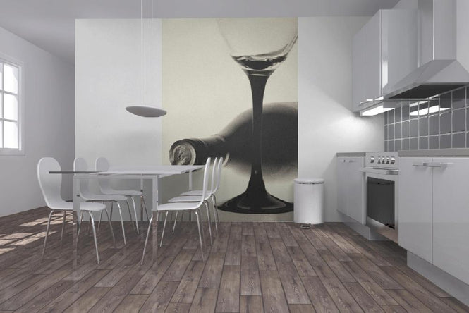 PHOTOWALL / Grainy Winebottle (e1394)