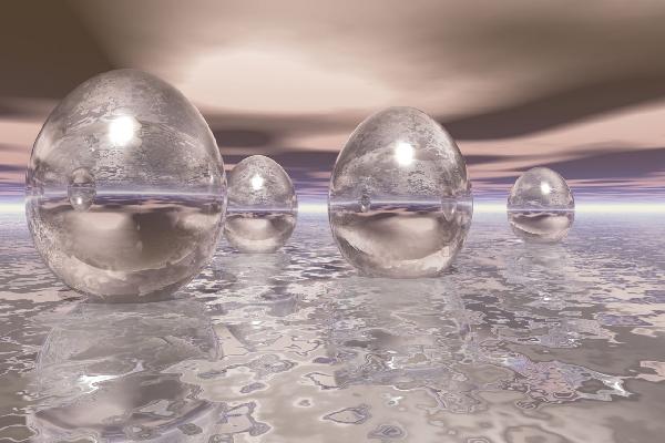 PHOTOWALL / 3D Floating Eggs (e1447)
