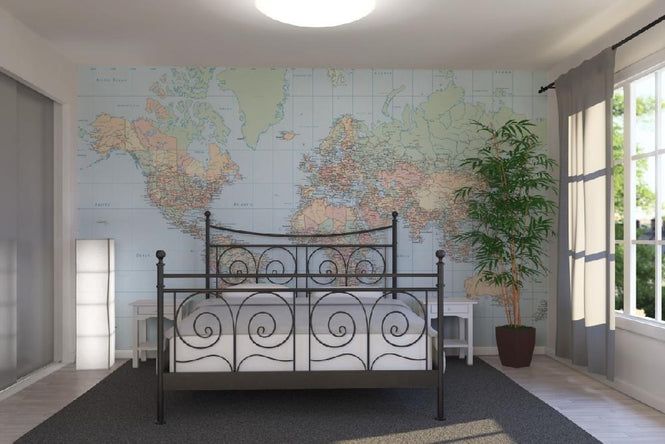 PHOTOWALL / World Map - Atlas (e1775)