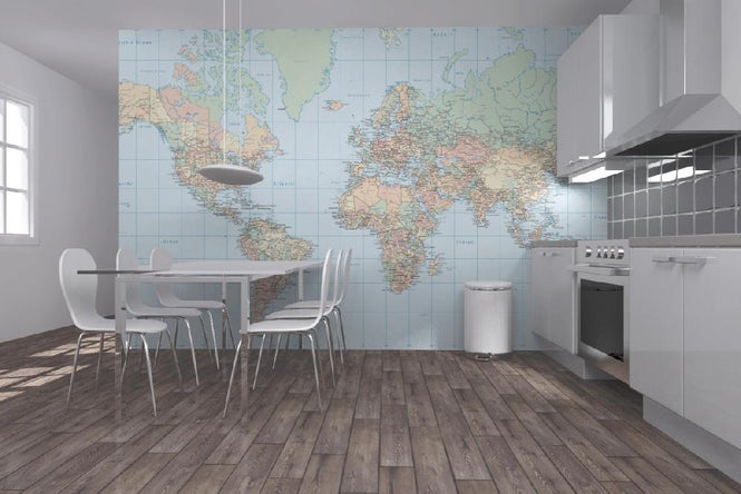 PHOTOWALL / World Map - Atlas (e1775)
