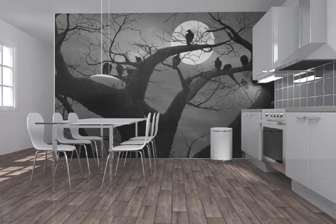 PHOTOWALL / Spooky Tree - b/w (e1795)