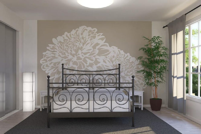 PHOTOWALL / Blossom my Heart - Light Beige (e6115)